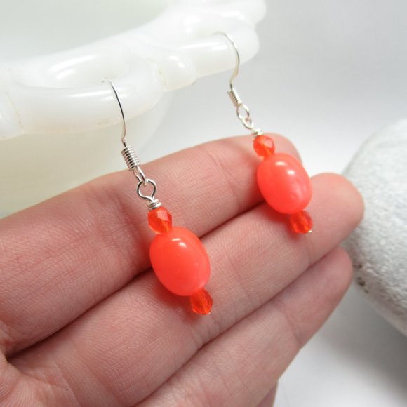 Czech Glass bead earrings - Picture 1 of 10